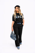 Pantalon ceinture jean