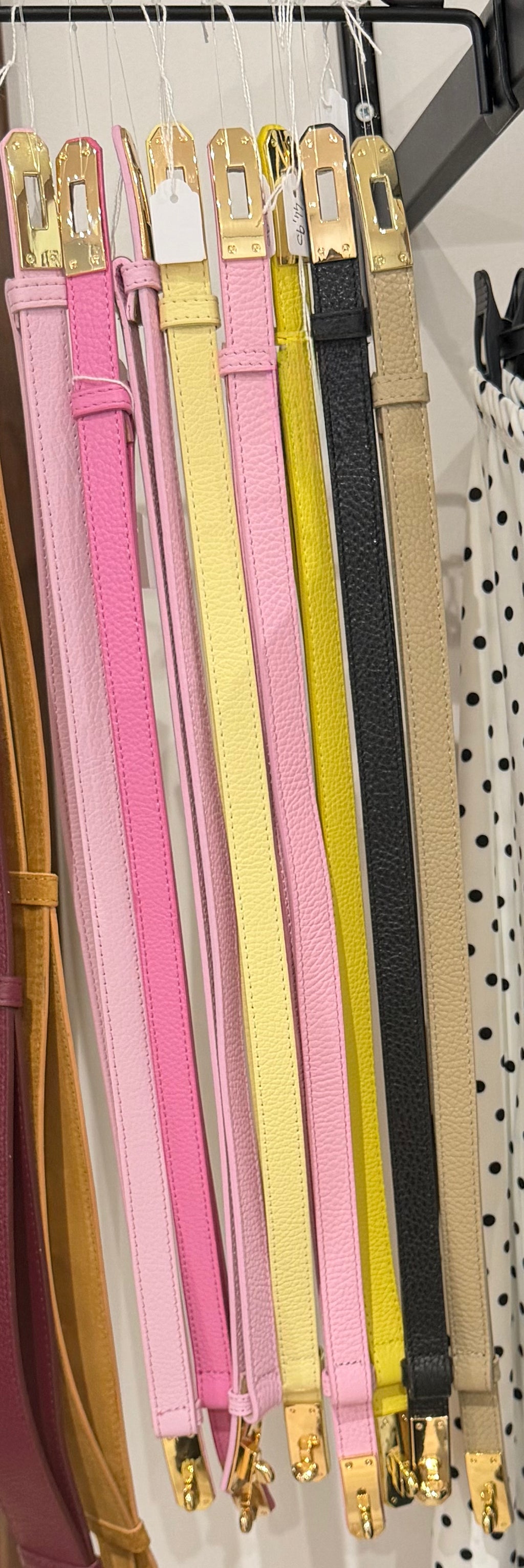Ceinture fine cuir véritable