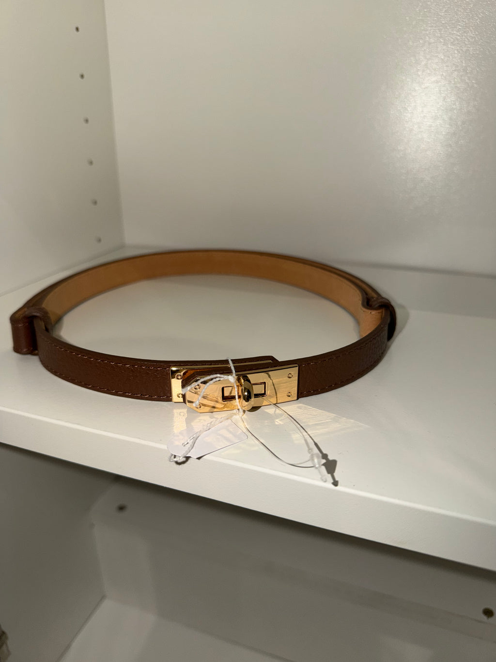Ceinture fine cuir véritable