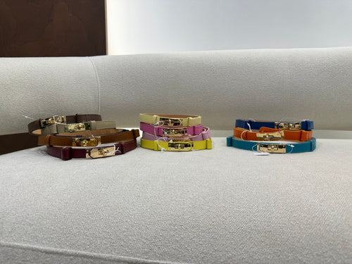 Ceinture fine cuir véritable