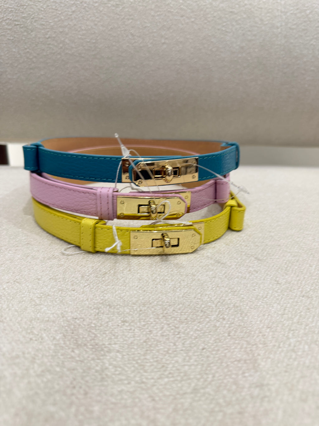 Ceinture fine cuir véritable