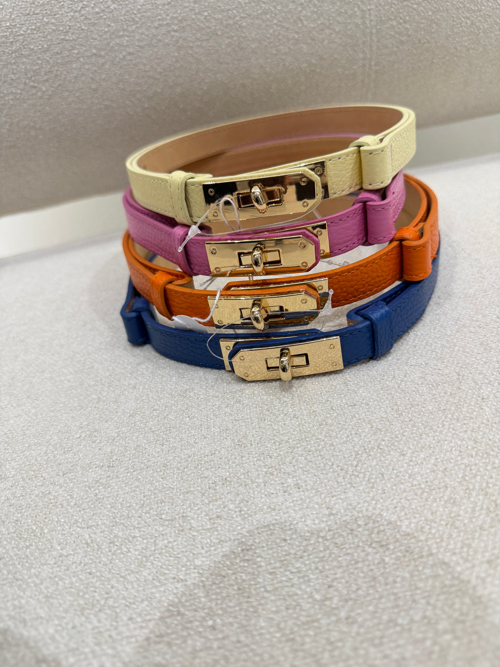 Ceinture fine cuir véritable