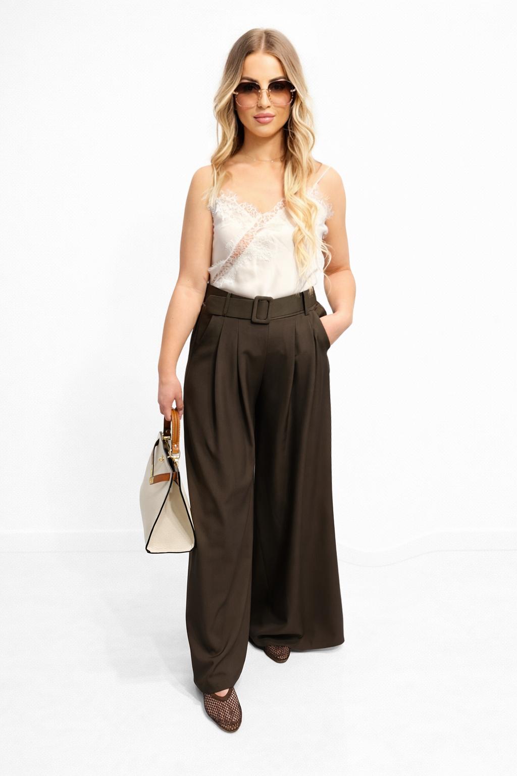 Pantalon ceinture taille haute OOTD